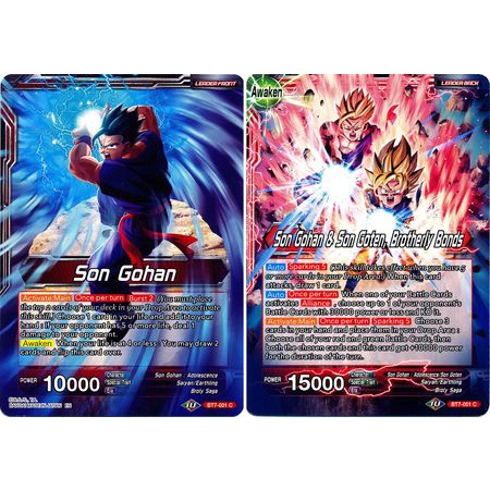 Thẻ bài Dragonball - TCG - Son Gohan | Son Gohan &amp; Son Goten, Brotherly Bonds / BT7-001'