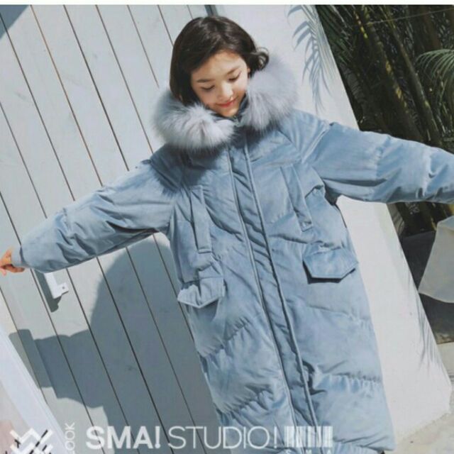 SẴN Áo Phao Thân Dài Cao Cấp Ulzzang Hàn Quốc