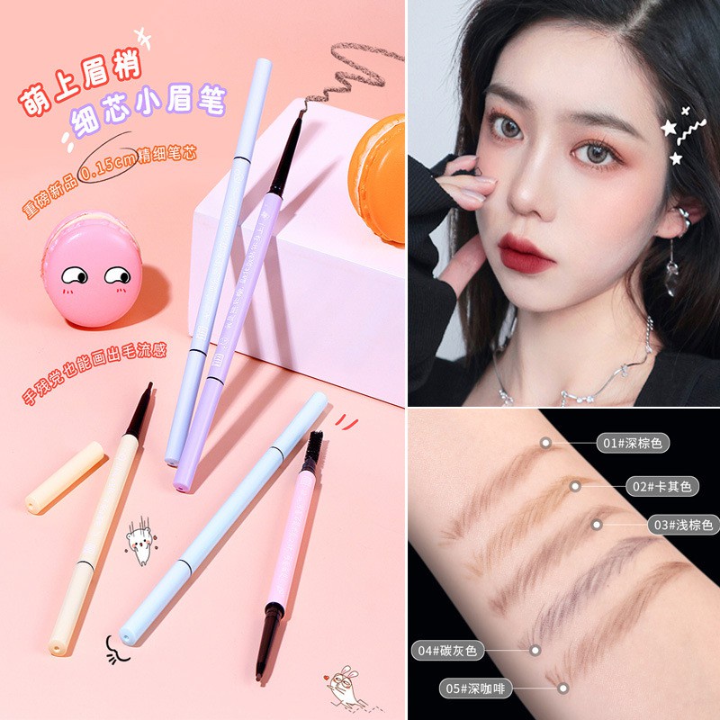 Bút kẻ lông mày XIXI hai đầu chống thấm nước và mồ hôi lâu trôi màu sắc tự nhiên | BigBuy360 - bigbuy360.vn