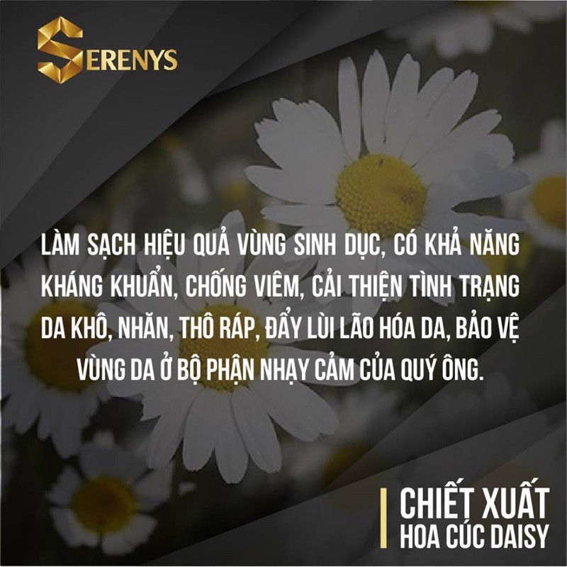 [Chính hãng] Dung Dịch Vệ Sinh Nam Serenys - Gel vệ sinh vùng kín giúp khử mùi hôi, làm sạch da vùng kín nam giới