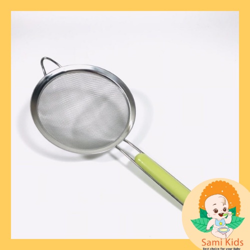 Rây lọc cháo cho bé ăn dặm, dụng cụ inox lọc bột, thịt, cá, rau, thức ăn SAMI KIDS
