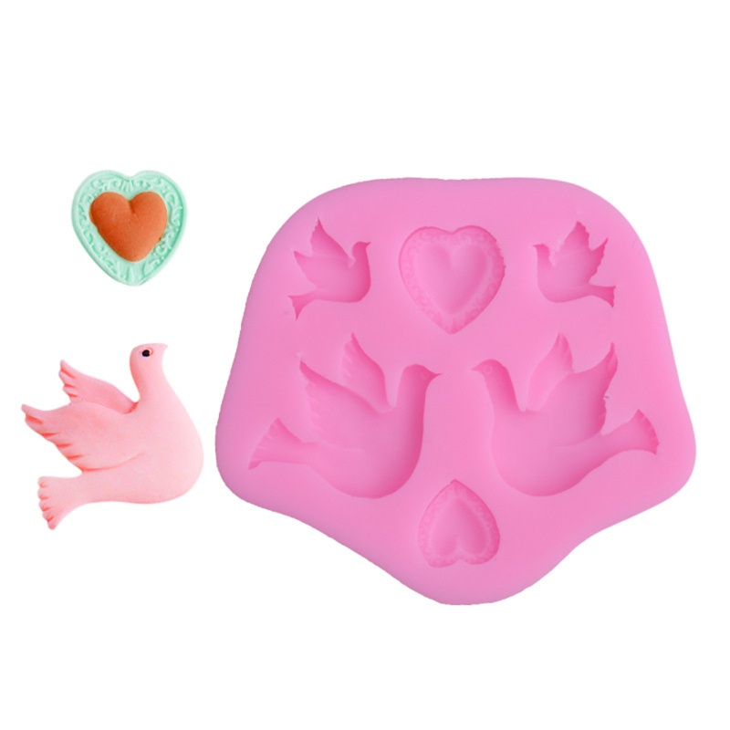 Khuôn Silicone Tạo Hình Chim Bồ Câu Hoạt Hình Dễ Thương Trang Trí Bánh  Khuôn Làm Nến Trang Trí Bánh Kem