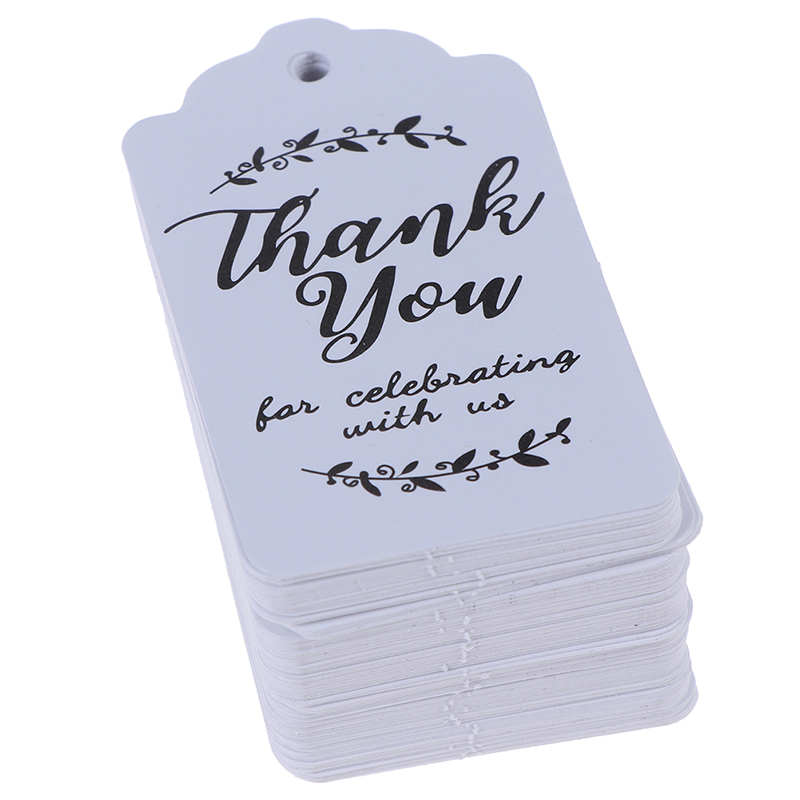 Bộ 100 Miếng Dán Chữ Thank You Trang Trí Đám Cưới