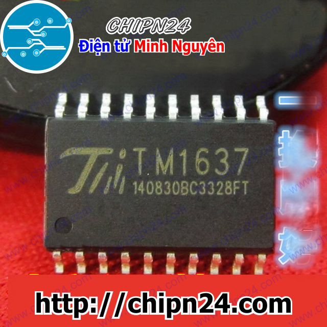 [2 CON] IC TM1637 SOP-20 (SMD Dán) (1637)