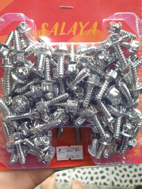 Ốc salaya 6li đủ size inox 304 không gỉ gắn được nhiều vị trí trên xe