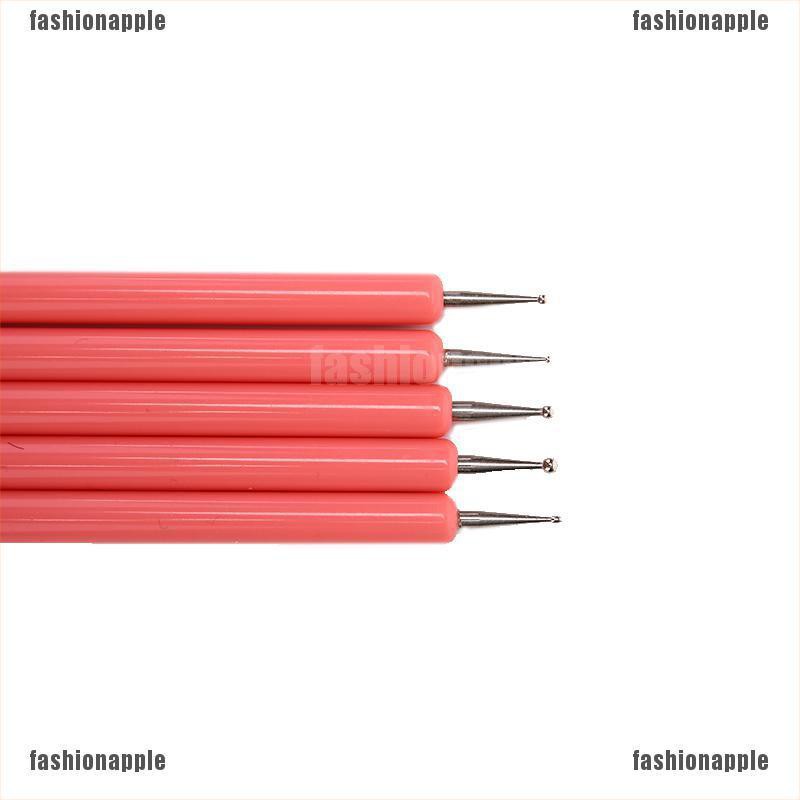 Set 5 bút điêu khắc tạo hình đất sét/trang trí móng nghệ thuật thiết kế 2 đầu tiện dụng