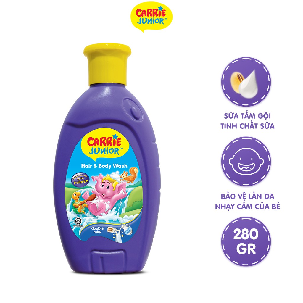 Sữa tắm Gội cho bé Carrie Junior 280g