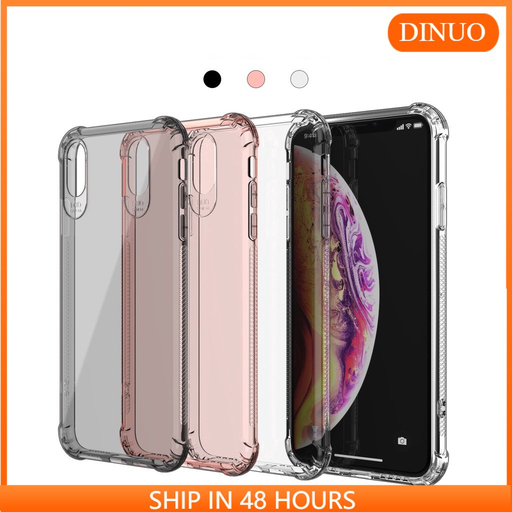 Ốp Lưng Iphone Ốp Điện Thoại Trong Suốt Siêu Mỏng Bảo Vệ Bốn Góc Chống Sốc Cho Iphone 13Pro Apple 12/Xr Dinuo Case