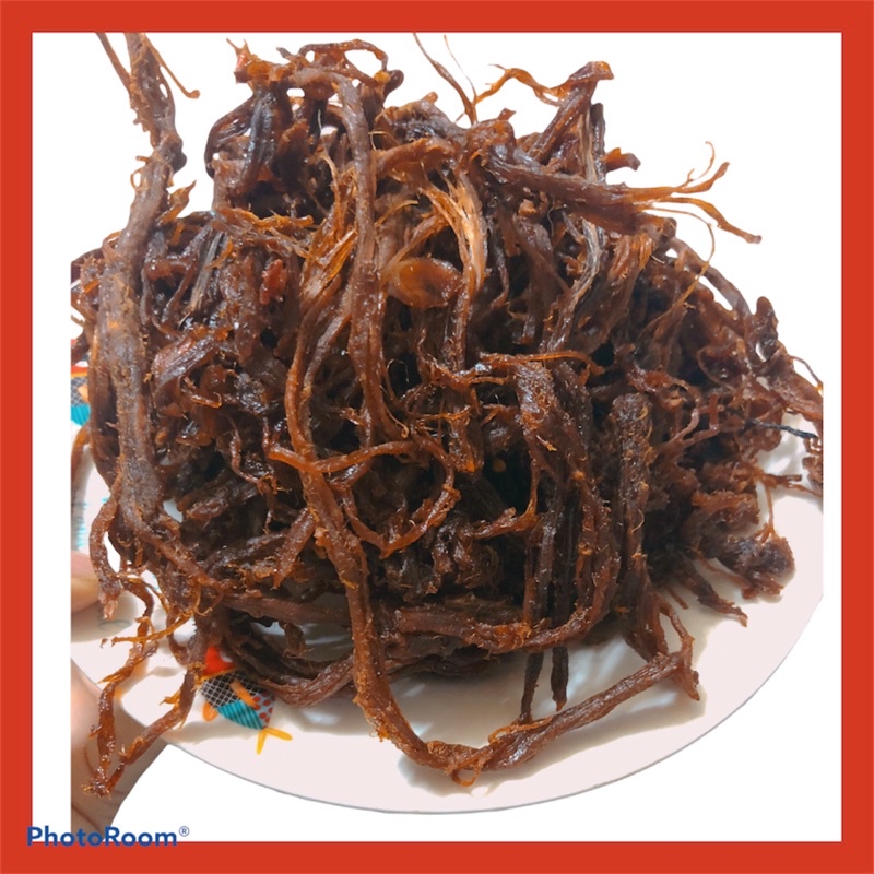 500G Thịt Heo Khô Cháy Tỏi Xé To Loại Nguyên Chất 100%