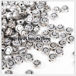 25 gam hạt mặt cười 7MM / 10mm làm vòng nhiều màu