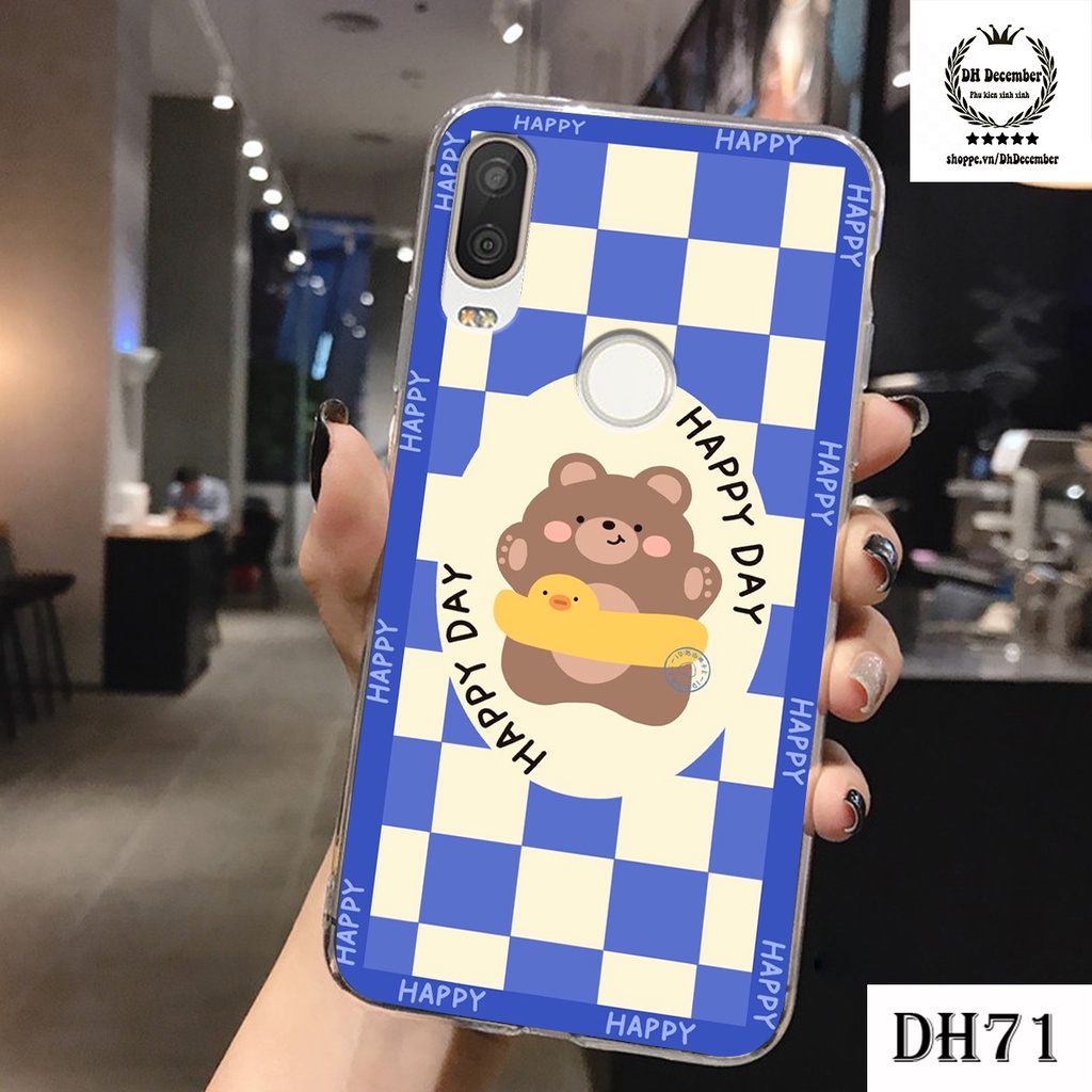 Ốp lưng dẻo Vsmart ACTIVE 1 in hình 3D GẤU cute be@r, soda, happy day cực hot ,thời thượng