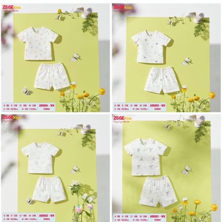 Bộ cộc tay cài vai bé trai/gái Zose Kids