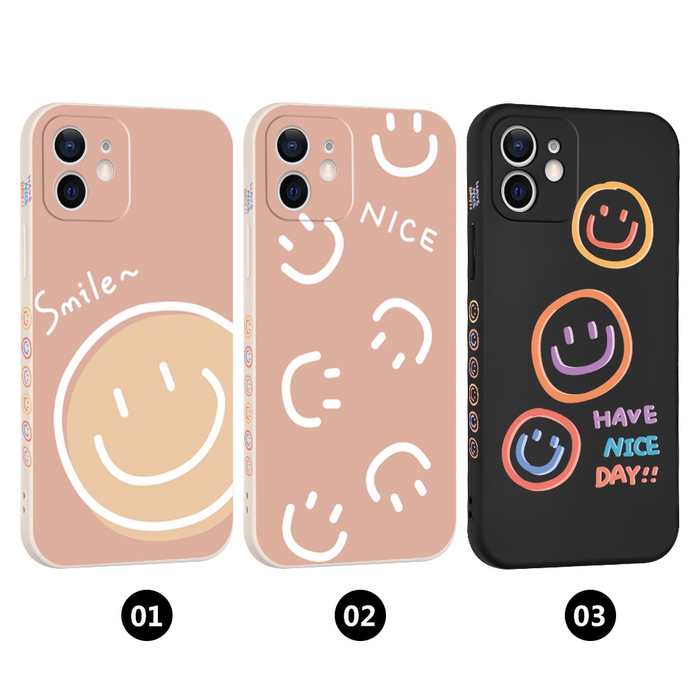 Ốp Điện Thoại Mềm Cho Realme 5 Pro 5 5i 5s 6i 3 Realme 6 Pro 7 Pro Realme C2 Q OPPO A1K #K018 Mặt Cười Dễ Thương