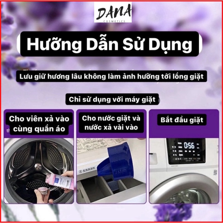 Hạt lưu hương quần áo xả vải sử dụng cho máy giặt tạo hương thơm dễ chịu trong 72 tiếng DANA