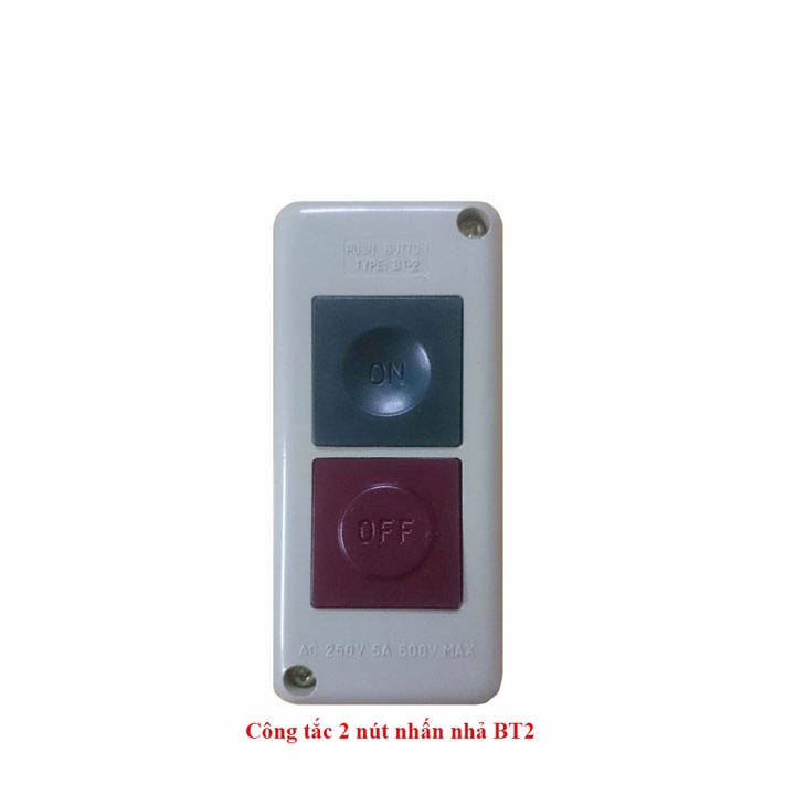 Công tắc 2 nút nhấn nhả BT2 chuyên dụng