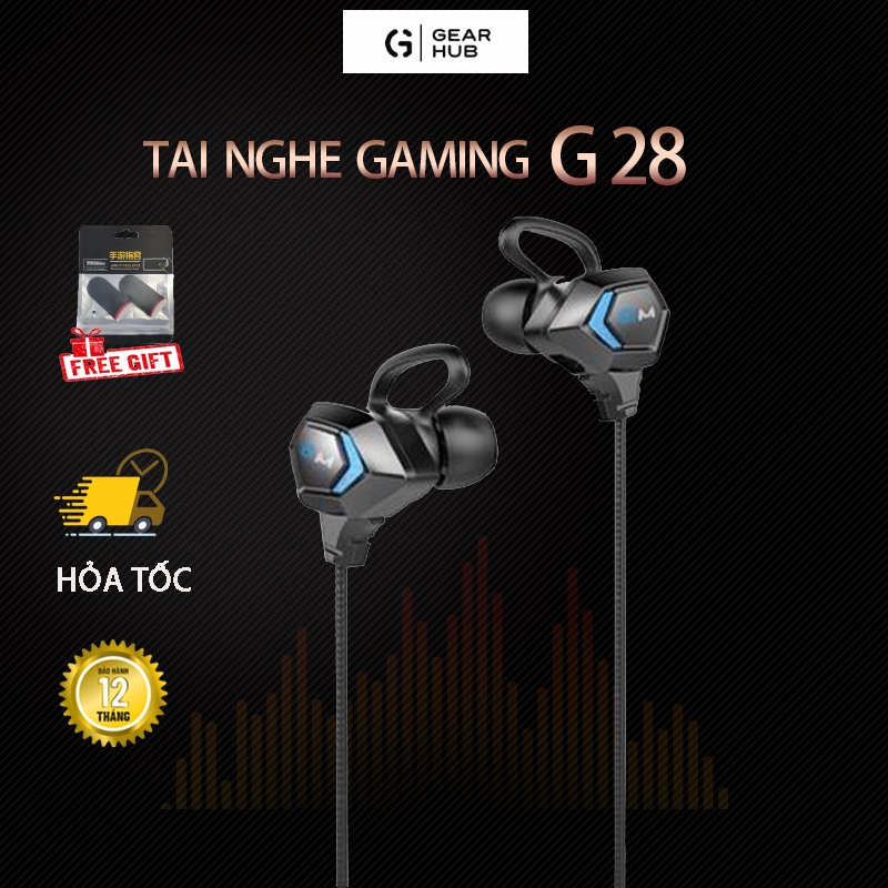 Tai Nghe Gaming Có Dây G28 Chính Hãng Có Mic Lọc Tiếng Ồn Chuyên Dụng Cho Free Fire, PUBG, Liên Quân