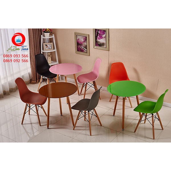 (EAMES - 01) Ghế EAMES (HÀNG XUẤT KHẨU 100%) Ghế sản xuất từ nhựa dẻo ABS - AZON Time