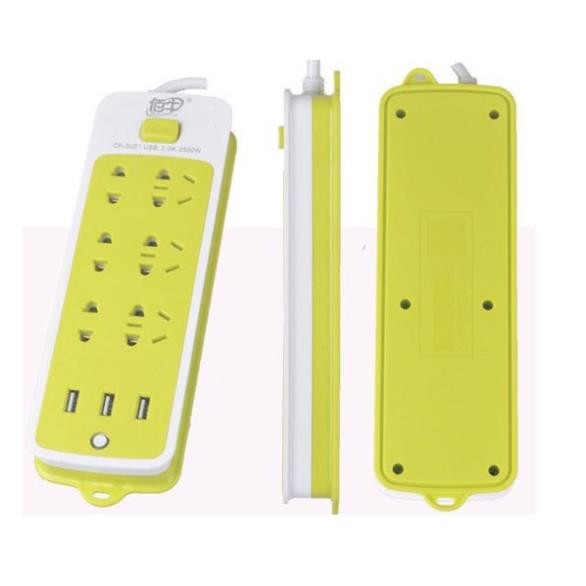 [Sẵn Hàng Giao Ngay] ổ cắm điện đa năng kèm 3 cổng sạc USB