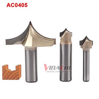 Mũi soi mũi tên tideway ac0405 cốt 12.7mm chuyên phay rành cong lồi, dùng soi phào chỉ trong làm đồ nội thất