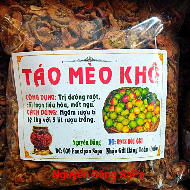 Táo mèo khô Sapa (gói 1kg)