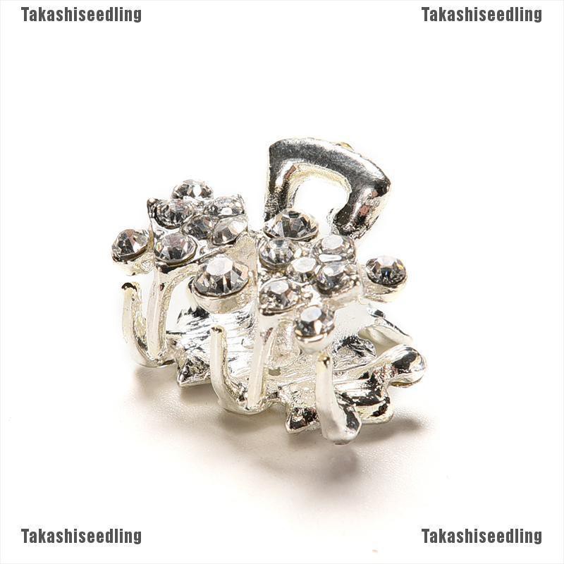 Kẹp Tóc Càng Cua Đính Đá Hình Hoa Nhỏ Dễ Thương