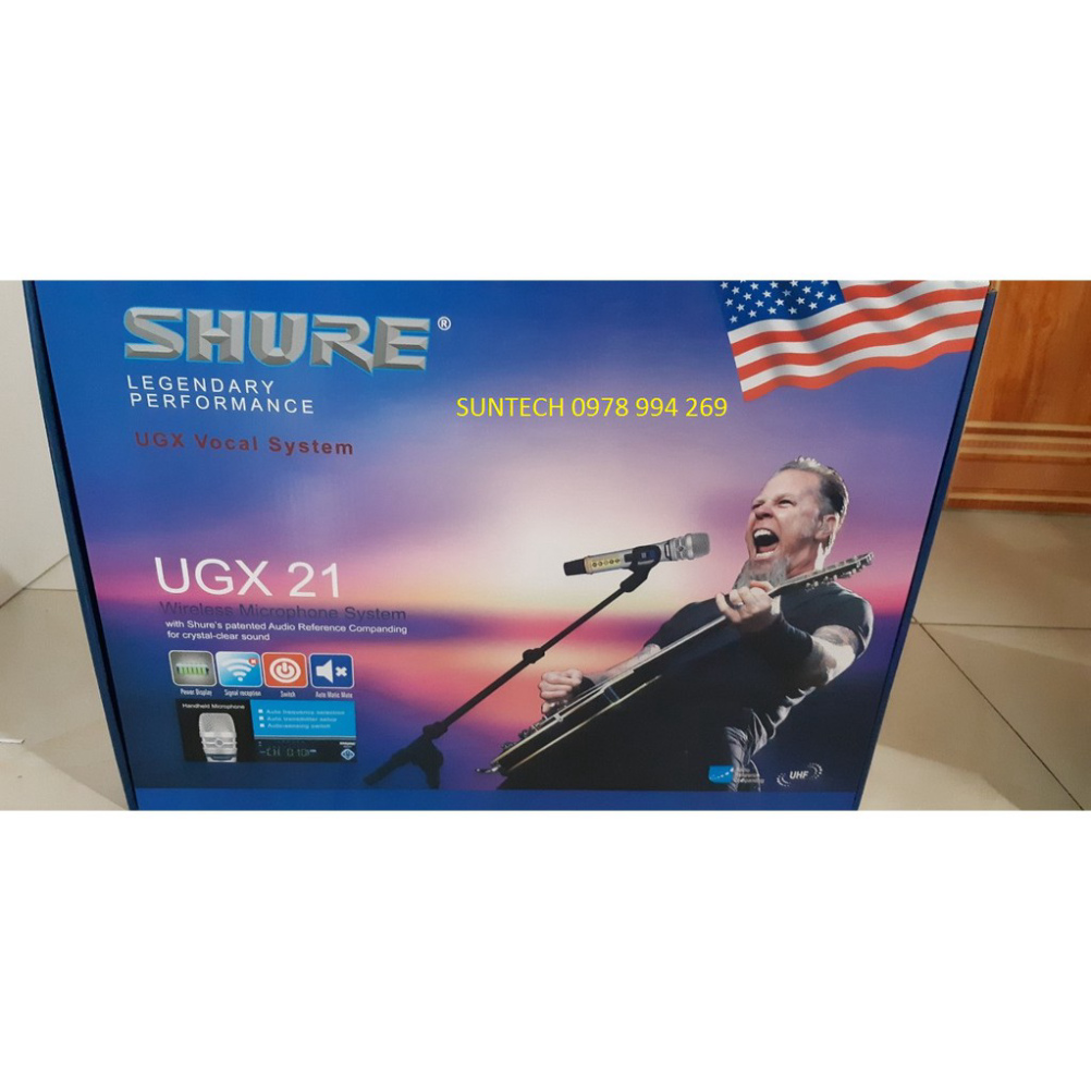 Micro không dây UGX 21  Mic Shure UGX 21 New 2021