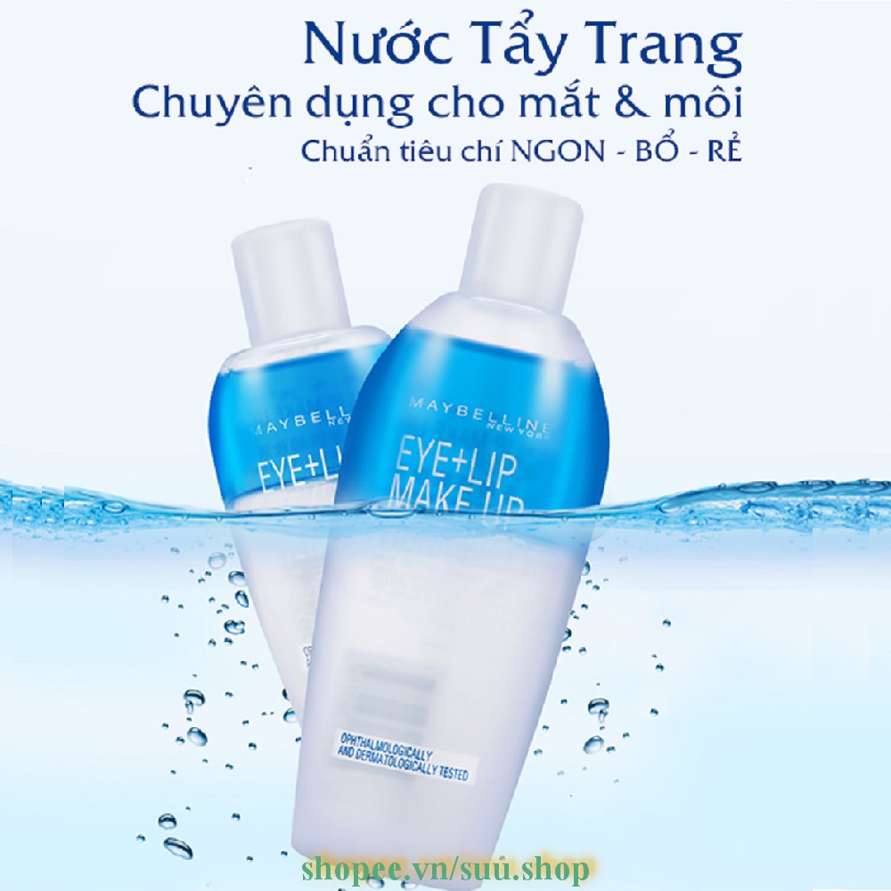 Tẩy Trang Mắt Và Môi 150ml Maybelline Make Up Remover Eye & Lip suu.shop cam kết 100% chính hãng