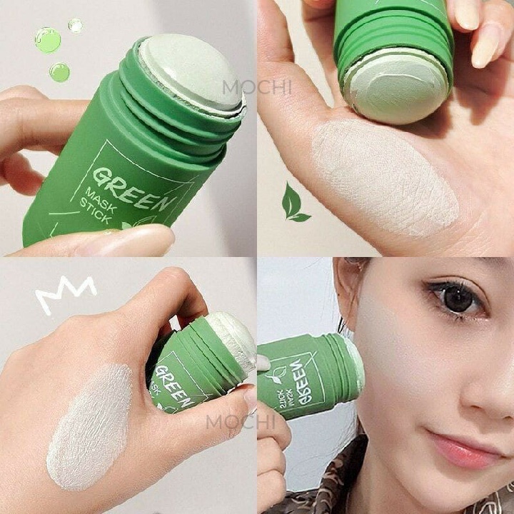 Mặt Nạ Bùn Trà Xanh l Cà Tím Dạng Thỏi Lăn Dưỡng Trắng Da l Ngừa Mụn l Cấp Ẩm Mask Mud Stick Đắp Mặt HEYXI MOCHI SHOP