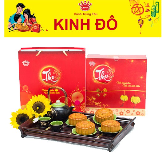 KINH ĐÔ 2021 | Bánh trung thu KINH ĐÔ 1 trứng ĐẶC BIỆT tùy chọn hương vị hộp 2 bánh hoặc 4 bánh - DATE MỚI