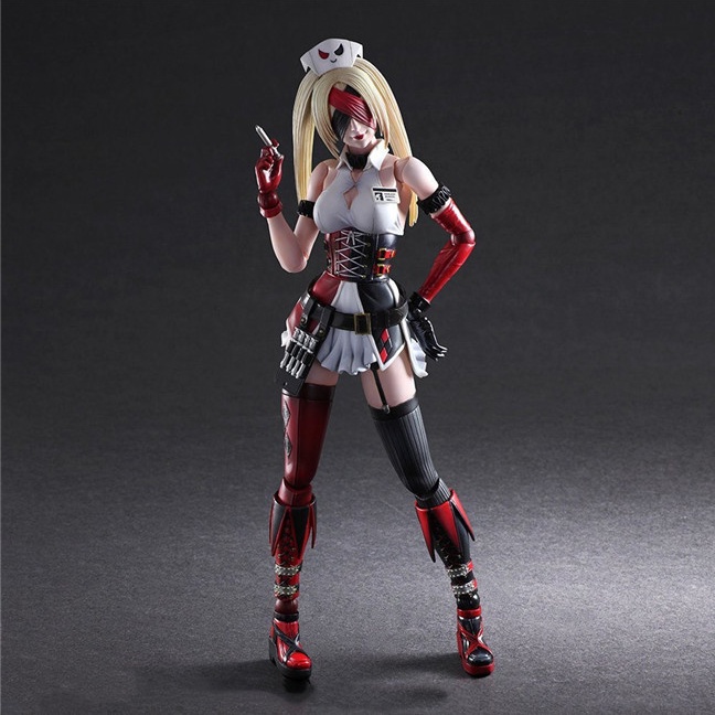 Mô Hình Figure có khớp Harley Quinn y tá chất lượng cao 26cm