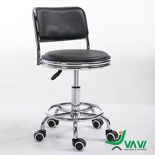 Ghế chân xoay có tựa lưng cho nhân viên Spa TH334X