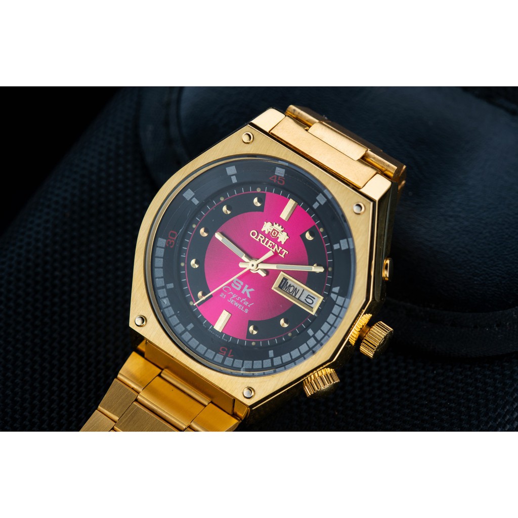 Đồng Hồ SK Orient Thời Trang Nam Vàng GOLD 14K + ĐỦ HỘP THẺ ORIENT | BigBuy360 - bigbuy360.vn