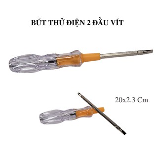 Bút Thử Điện dài 20cm, có 2 Đầu Vít Tiện Lợi