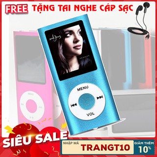 (NHẬP TRANMP4 - GIẢM 10%) Máy nghe nhạc mp4 chất lượng cao( tặng tai nghe và cáp sạc)