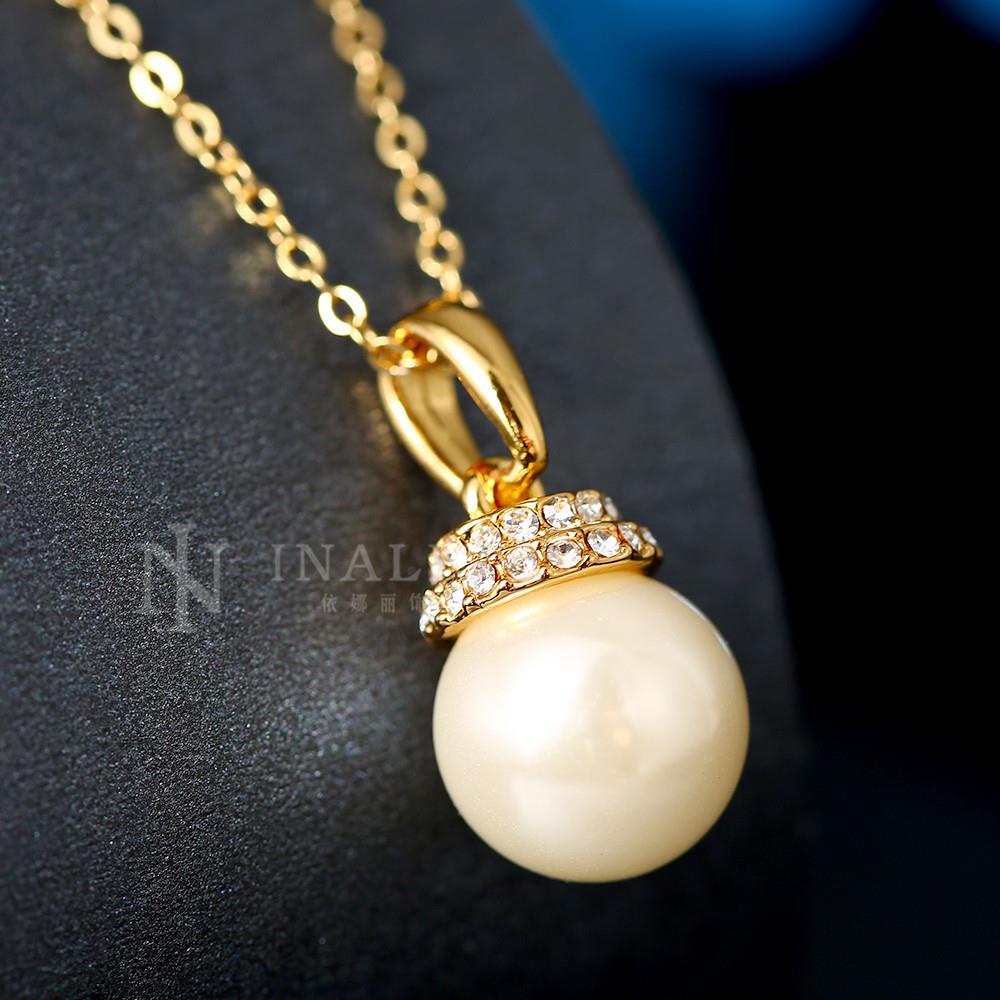 Dây Chuyền Mặt Tròn Màu Vàng Thân Thiện Với Môi Trường N799-A LKN18KRGPN799