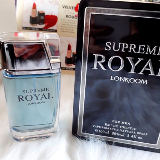 NƯỚC HOA NAM - NỮ ROYAL LONKOOM SUPERME 100ML  MUA 1 CĂP GIẢM GIÁ 10%