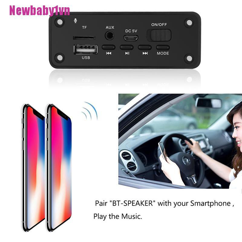 Bảng Mạch Giải Mã Âm Thanh Bluetooth 5.0 Mp3 2x3w Chuyên Dụng Cho Xe Hơi