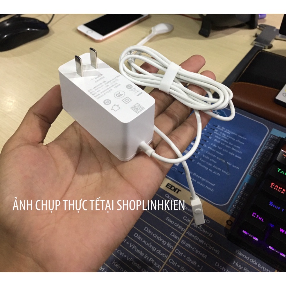 Củ Sạc Chuyên Dụng/Bộ Đổi Nguồn Belkin 2ADH023H 22.5W Cho Loa Thông Minh Google-Home/Nest Hub ShopTh