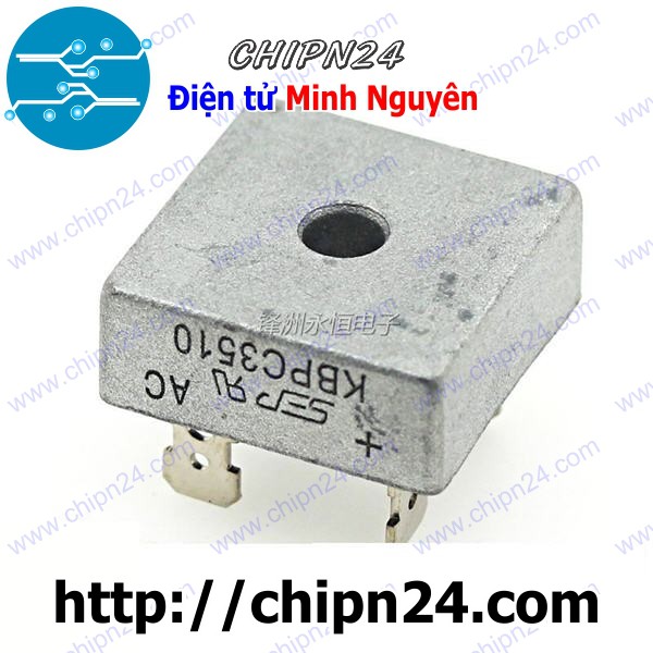 [1 CON] Cầu Diode KBPC3510 35A 1000V (35A vuông)