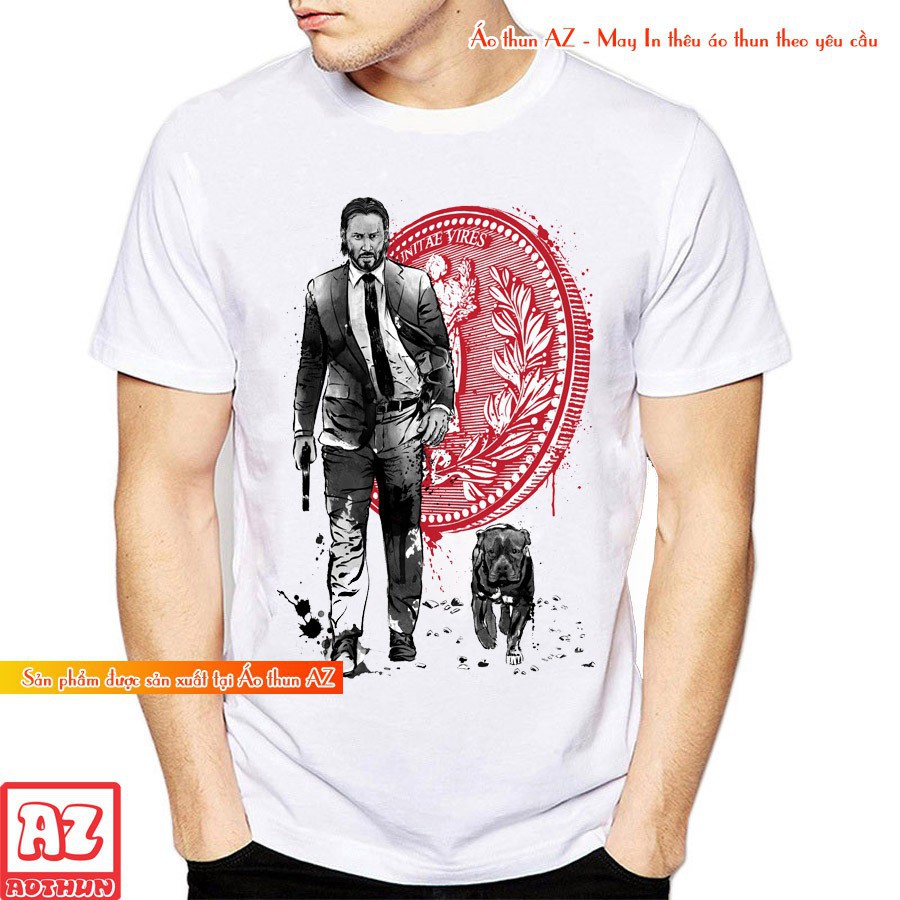 HOT SALE- Áo thun in hình sát thủ john wick - Cotton Thái Mẫu mới M2708