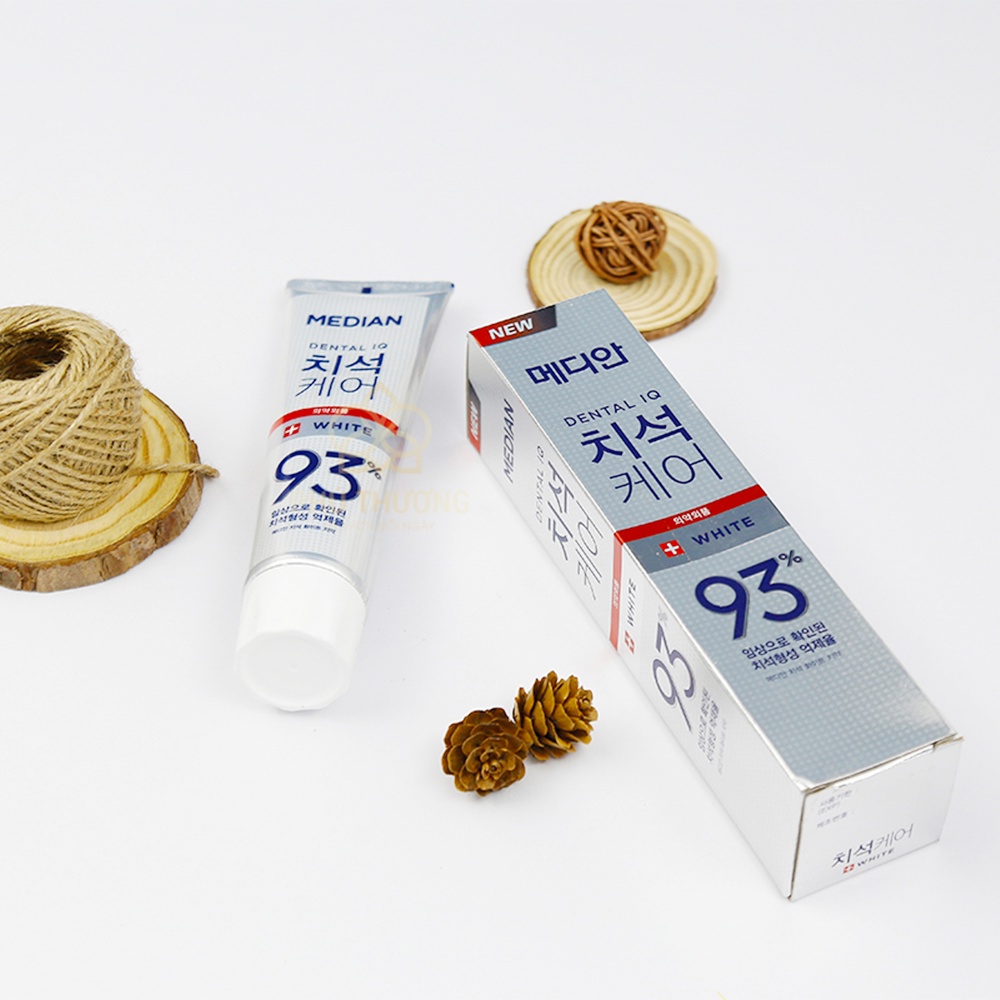 Kem đánh răng làm trắng răng Median Tartar Protection Toothpaste 93% – White màu trắng 120g