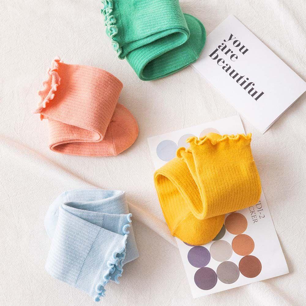 Vớ Thể Thao Ngắn Harajuku Họa Tiết Sọc Ngọt Ngào Dễ Thương Cho Nữ