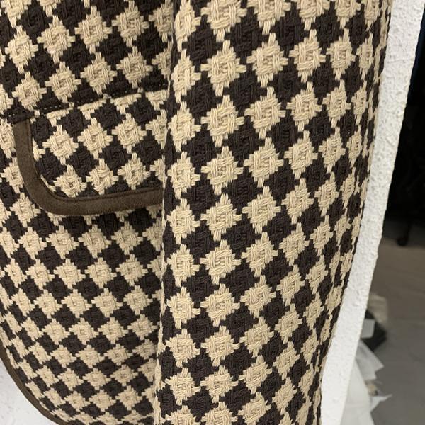 Áo khoác lông cừu mỏng lót nhung họa tiết kẻ caro phong cách Hàn Quốc cho nữ