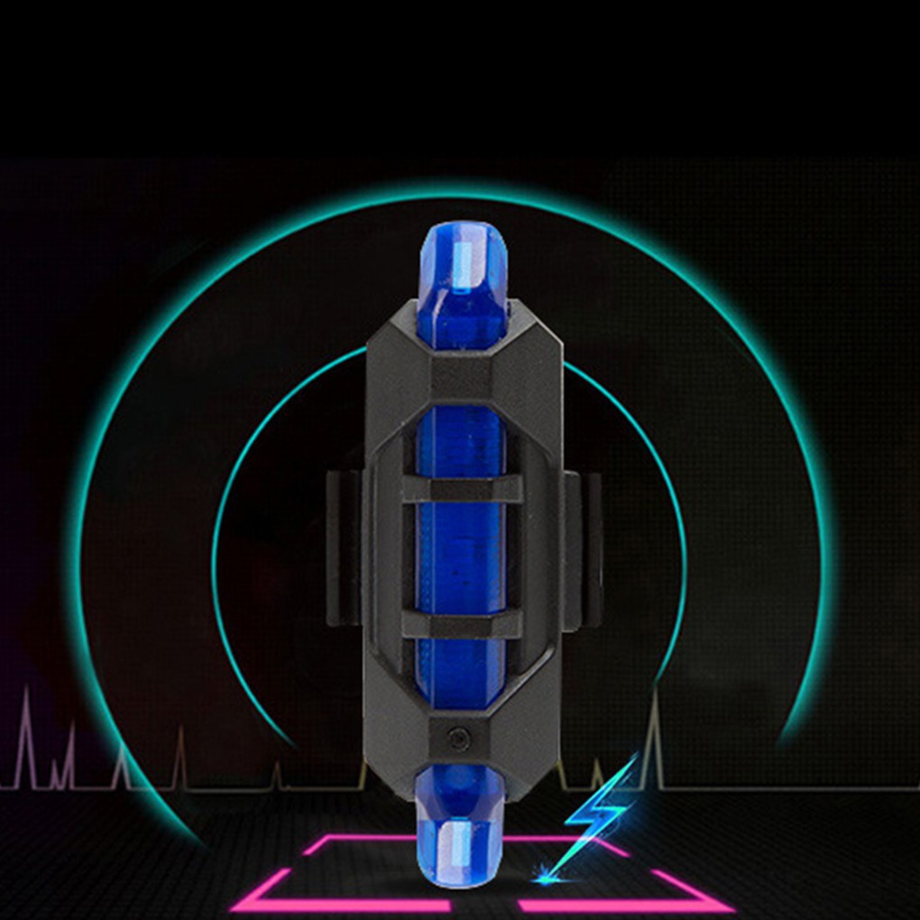 Đèn đuôi xe dạng LED dùng đi xe đạp ban đêm chống thấm nước có cổng sạc USB