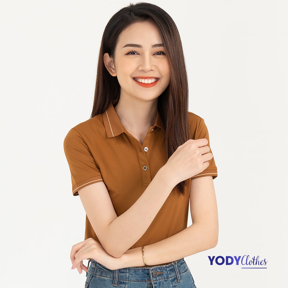 Áo thun polo nữ YODY vải cotton pima cao cấp thoáng mát chuẩn form APN3010 | BigBuy360 - bigbuy360.vn