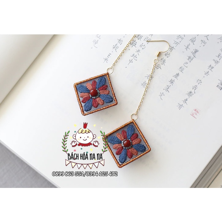 💖Đồ trang sức DIY💖  GÓI NGUYÊN LIỆU tự làm bông tai handmade - TỰ THÊU TRANG SỨC - BÁCH HÓA NA NA