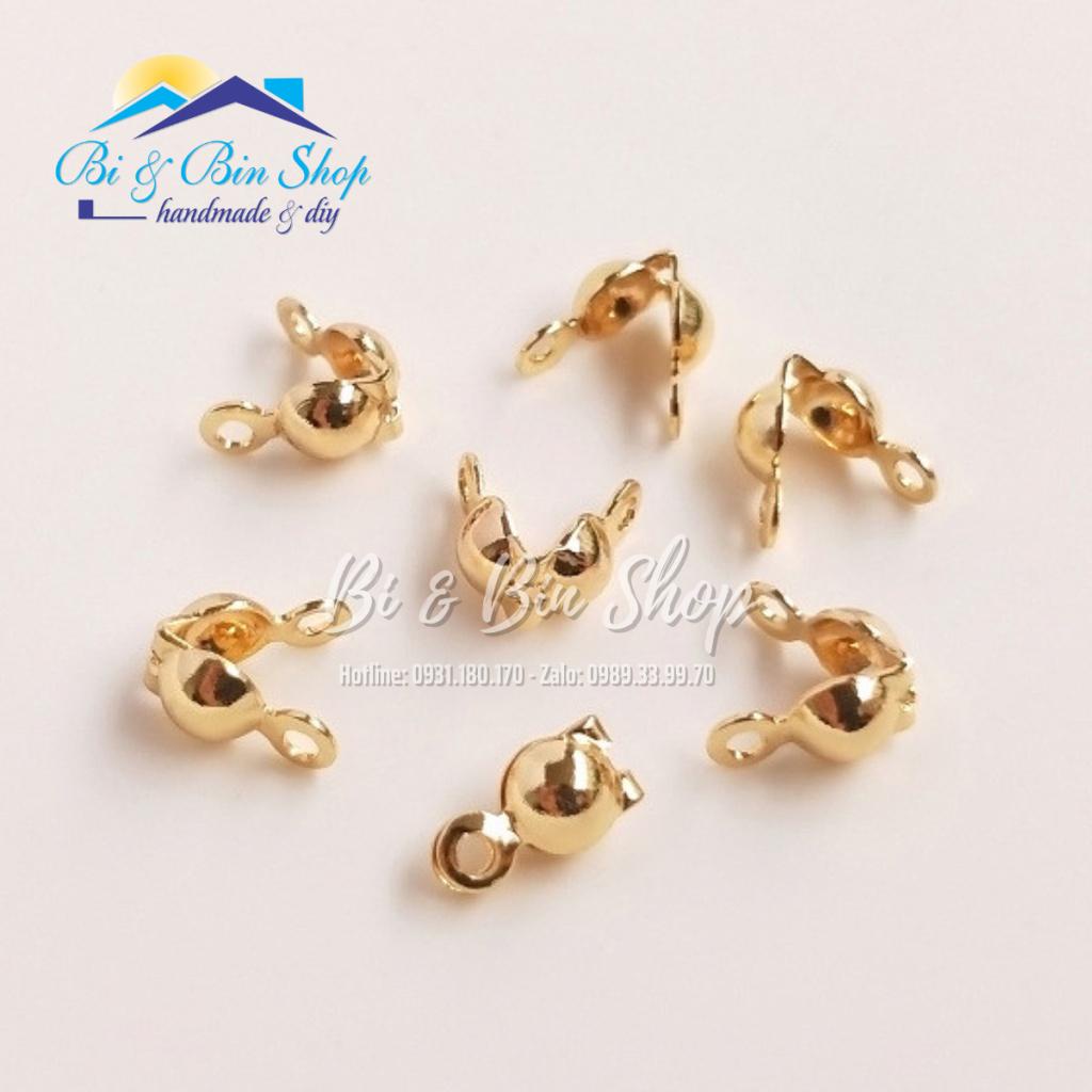 20 Cái Kẹp Đầu Dây Hình Sò Loại Tốt Bền Màu Làm Dây Chuyền Trang Sức Handmade