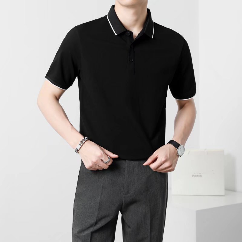 Áo Thun Polo Tay Ngắn Dáng Rộng Màu Sắc Đơn Giản Thời Trang Mùa Hè Cho Nam Giới Có 4 Màu Size M-2XL