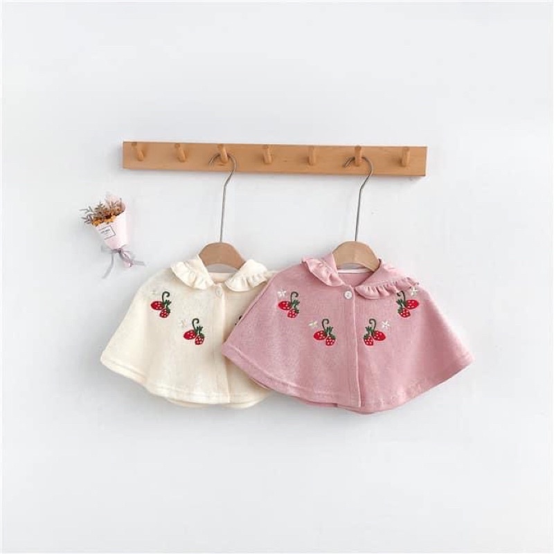 Áo choàng dâu tây_