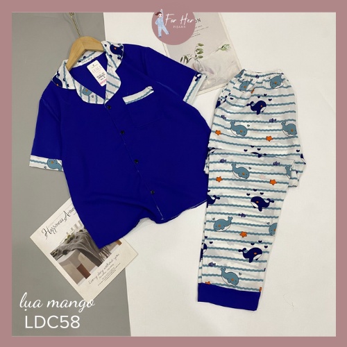 Đồ bộ mặc nhà Pijama lụa Pizama Mango Cộc Dài Hàng Cao Cấp